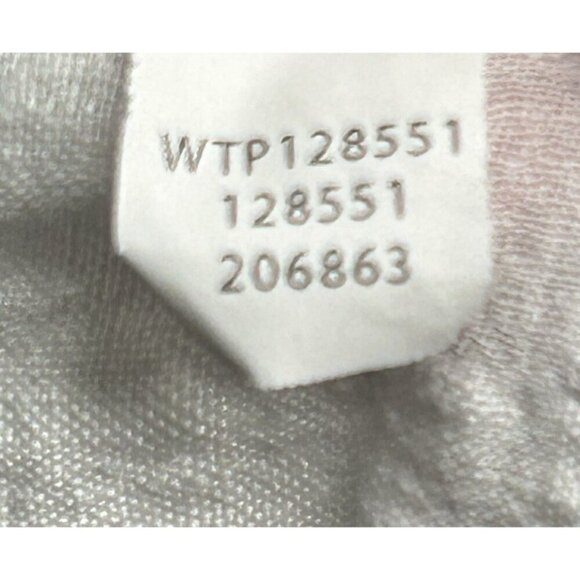 Pure Jill Top J Jill Linen Blend Large White Textured Beach Coastal Button Front - Picture 6 of 11